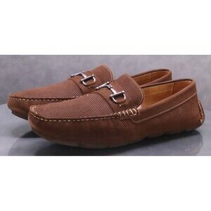 Nordstrom Shop Men's Horsebit Loafers Driving Shoes Size 13 Leather Brown